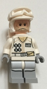 Hoth Rebel Trooper White Uniform (Tan Beard, Backpack) (sw0734)