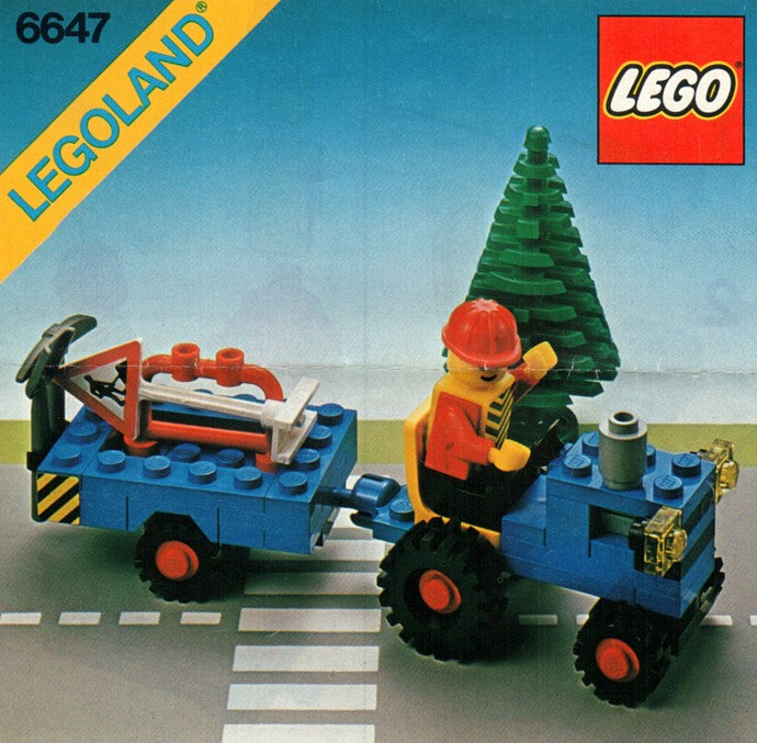 6647 Highway Repair (Used) LEGO Town