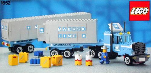 1552 Maersk Line Container Truck (Used) LEGO Town