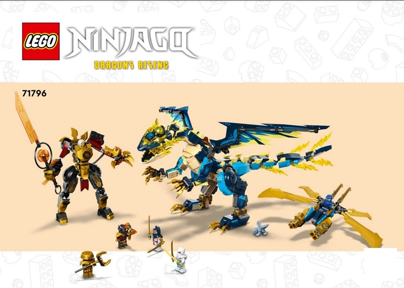 71796 Elemental Dragon vs. The Empress Mech (Used) LEGO Ninjago