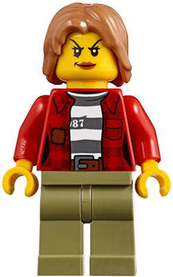 Mountain Police - Crook Female Jacket over 87 Prison Stripes (cty0851)