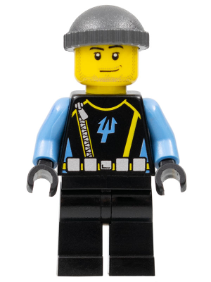 Aquaraider Diver 5 - Dark Bluish Gray Knit Cap (aqu024)