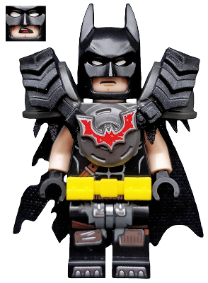 Batman - Battle Ready, Tire Armor, Tattered Cape, Yellow Utility Belt (tlm118)