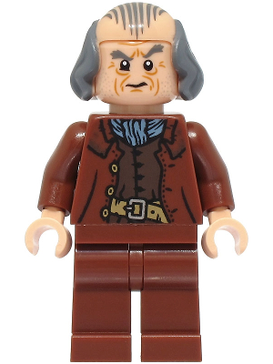 Argus Filch - Bald on Top, Reddish Brown Jacket, Plain Legs (hp478)