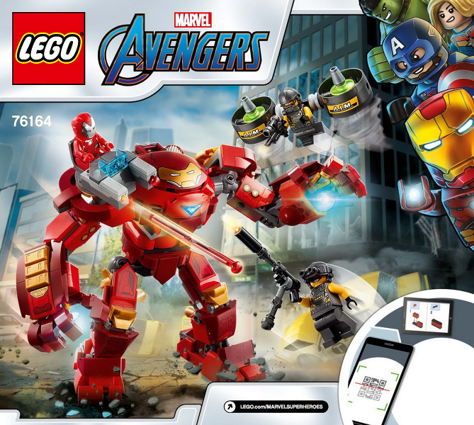 76164 Iron Man Hulkbuster versus A.I.M. Agent (Certified) LEGO Super Heroes