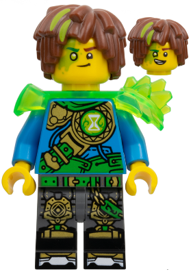 Mateo - Trans-Bright Green Shoulder Armor (drm103)