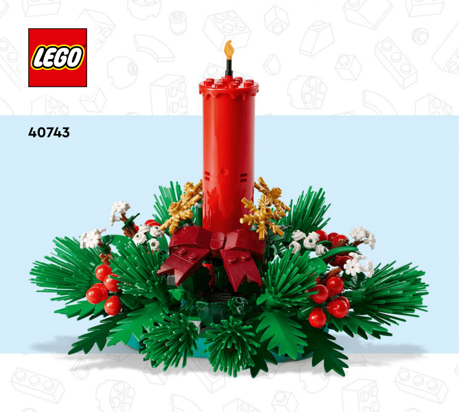 40743 Christmas Table Decoration (Used) LEGO Seasonal