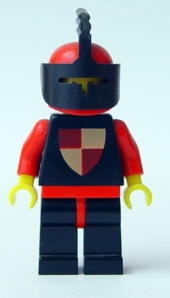 Classic - Knights Tournament Knight Black, Black Legs with Red Hips, Red Helmet, Black Visor (cas232)