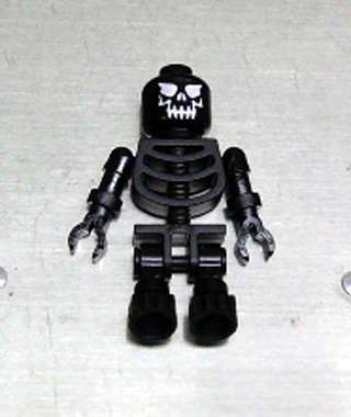 Skeleton, Black - Evil Skull, Floppy Arms (gen013)