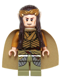 Elrond - Gold Crown, Pearl Gold and Olive Green Clothing (lor105)