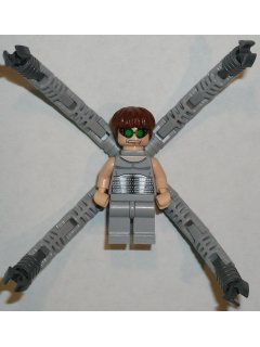 Dr. Octopus (Otto Octavius) / Doc Ock, Light Bluish Gray Torso, Light Bluish Gray Legs - With Arms (spd016)