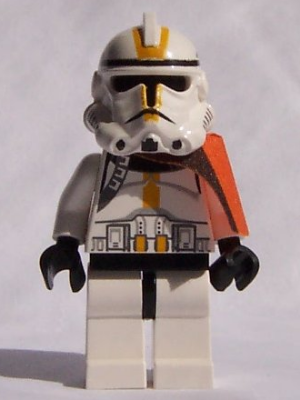 Clone Trooper, 327th Star Corps (Phase 2) - Black Head, Orange Cloth Pauldron (sw0128)