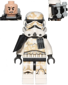 Sandtrooper - Black Pauldron, Ammo Pouch, Dirt Stains, Survival Backpack (sw0548a)