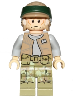 Endor Rebel Trooper - Dark Tan Vest, Tan Beard (Commander Rex) (sw0646)
