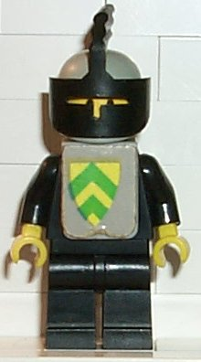 Classic - Yellow Castle Knight Black Cavalry - with Vest Stickers (cas085s)