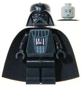 Darth Vader Light Gray Head sw0004 Bricks Minifigs Portland