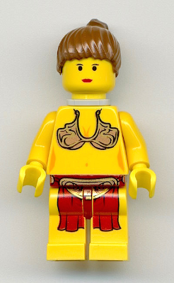 Princess Leia - Jabba Slave Outfit, Yellow Skin, Neck Bracket (sw0070)