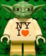 Yoda - NY I Heart Torso, Light Bluish Gray Hair (sw0465)