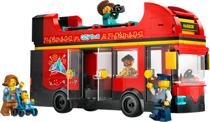 60407 Red Double-Decker Sightseeing Bus