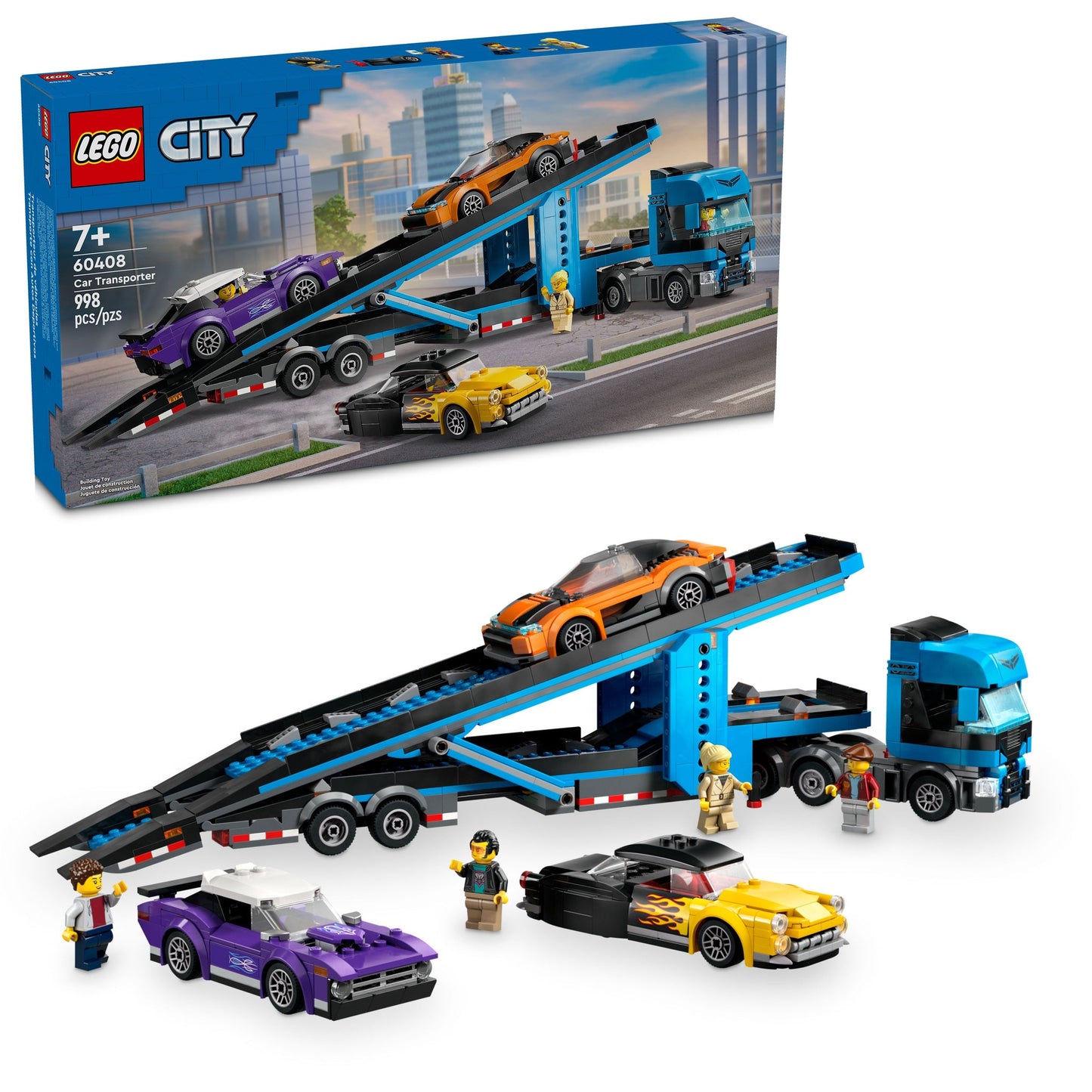 60408 Car Transporter Truck with Sports Cars