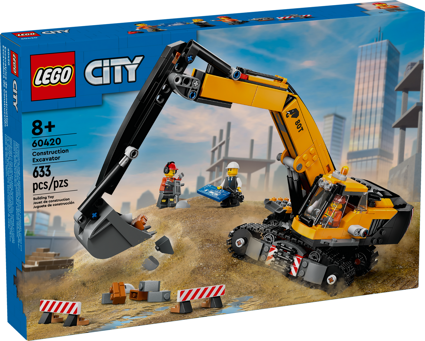 60420 Yellow Construction Excavator