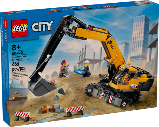 60420 Yellow Construction Excavator