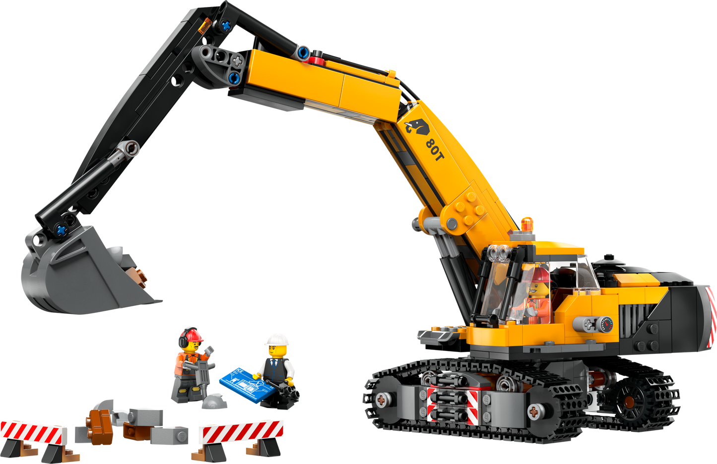 60420 Yellow Construction Excavator