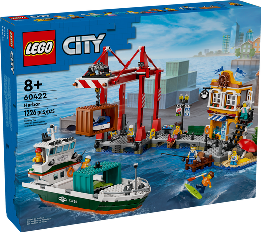 60422 Seaside Harbor with Cargo Ship