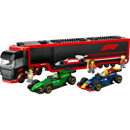 60445 F1® Truck with RB20 & AMR24 F1® Cars