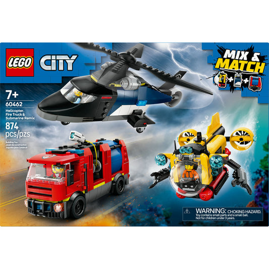 60462 Helicopter, Fire Truck & Submarine Remix