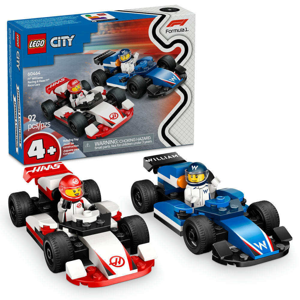 60464 F1 Williams Racing & Haas F1 Race Cars (Retired) LEGO City