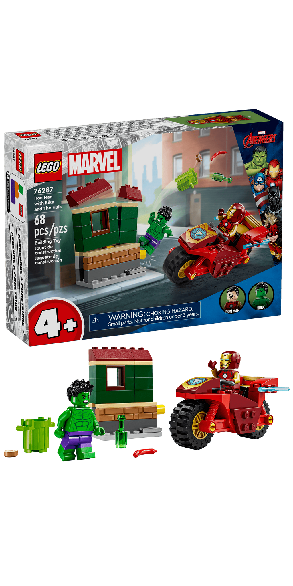 76287 Iron Man with Bike and The Hulk