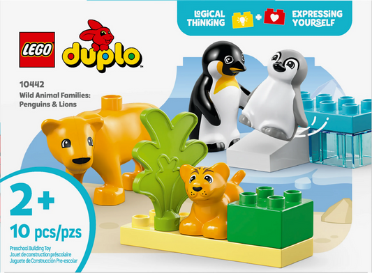 10442 Wild Animal Families: Penguins & Lions