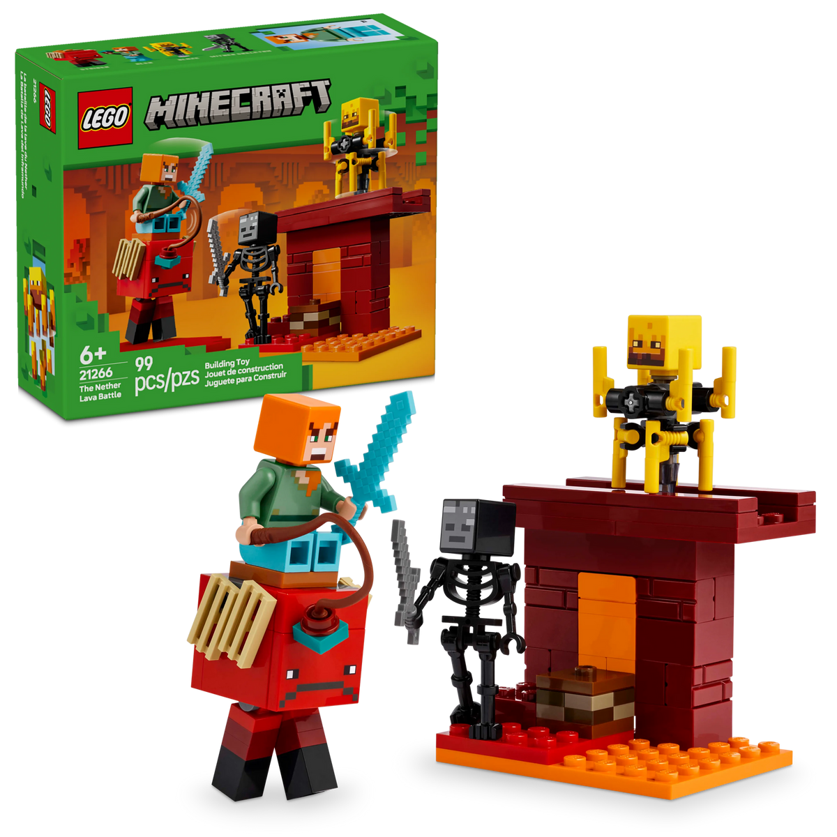 21266 The Nether Lava Battle (Retired) LEGO Minecraft