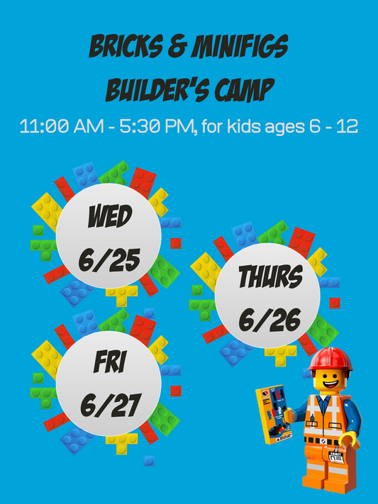 Bricks & Minifigs Day Camp: June 25, 26, 27 - 3 Day Pass