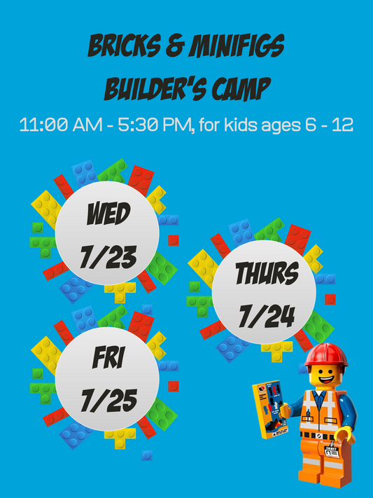 Bricks & Minifigs Day Camp: July 23, 24, 25 - 3 Day Pass