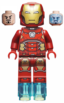 Iron Man - Silver Hexagon on Chest, Foot Repulsors (sh0649)