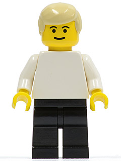 Soccer Player White/Black Team Player 2 (soc025)