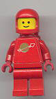 Classic Space - Red with Air Tanks, Stickered Torso Pattern (sp064)