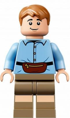 Benjamin 'Ben' Fitzgerald Pincus - Bright Light Blue Shirt, Dark Tan Legs (jw070)