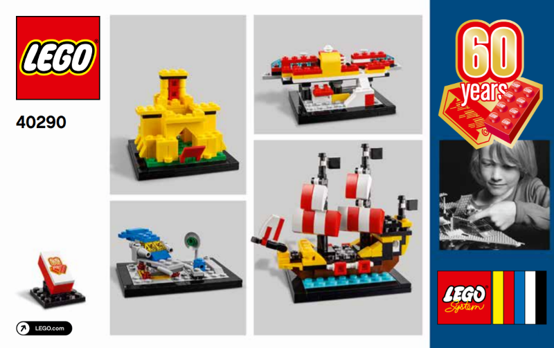 40290 60 Years of the LEGO Brick (Certified) LEGO Icons