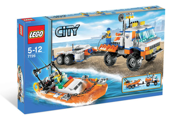 7726 Coast Guard Truck with Speed Boat (Retired) LEGO City