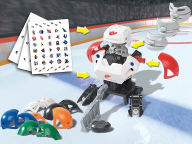 10127 NHL Action Set with Stickers (Retired) LEGO Sports