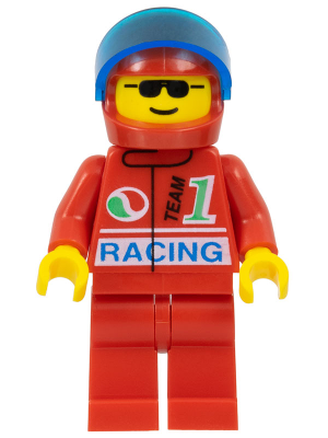 Octan - Racing, Red Legs, Red Helmet, Trans-Dark Blue Visor (oct071)