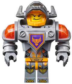 Axl - Flat Silver Visor and Torso (nex007)
