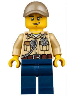 Swamp Police - Officer, Shirt, Dark Tan Cap (cty0523)