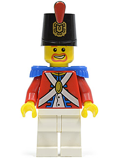 Imperial Soldier II - Shako Hat Printed, Brown Beard (pi098)