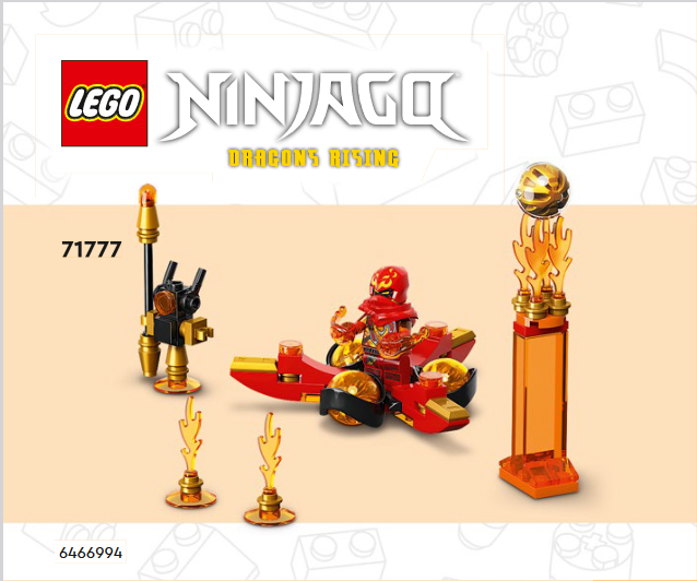 71777 Kai's Dragon Power Spinjitzu Flip (Used) LEGO Ninjago
