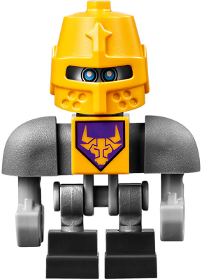 Axl Bot - Dark Bluish Gray Shoulders, Bright Light Orange Helmet (nex094)