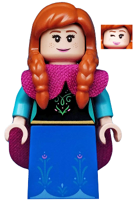 Anna, Disney, Series 2 (Minifigure Only) (dis033)